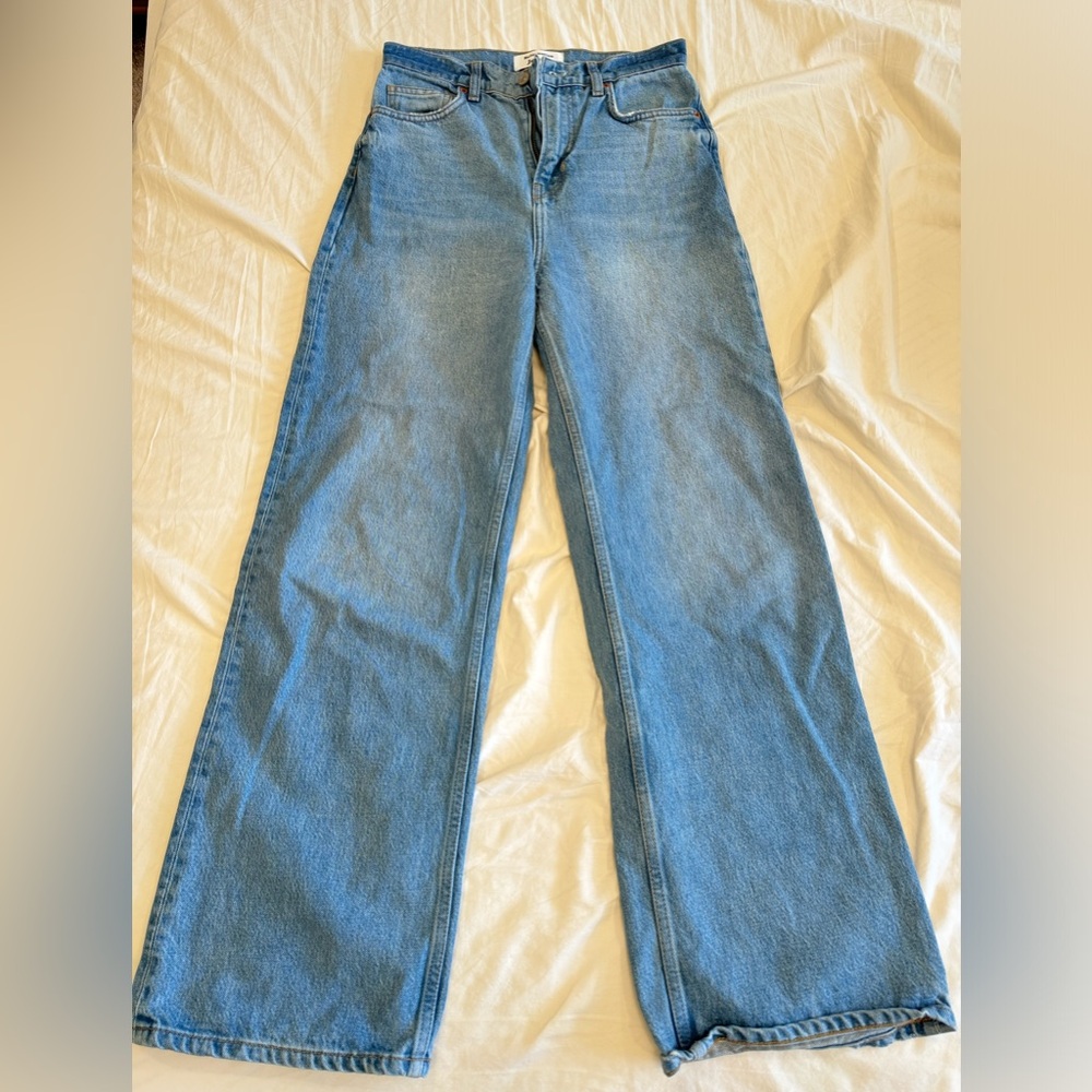 Reformation size 27 wide leg jeans